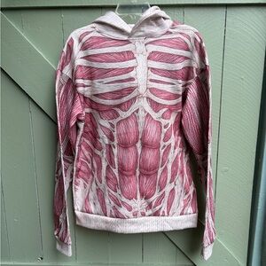 Muscle and Bones Print Hoodie Men’s M